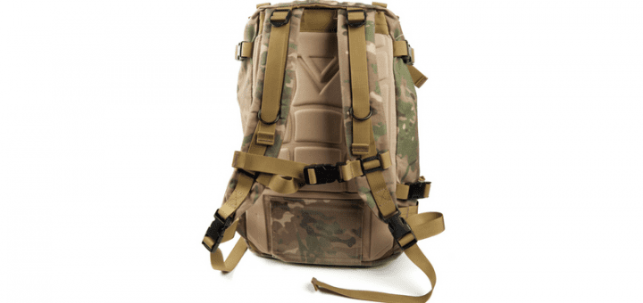 Camouflaged bug out bag